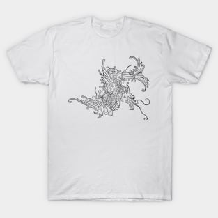 Oriental Dragon Black T-Shirt